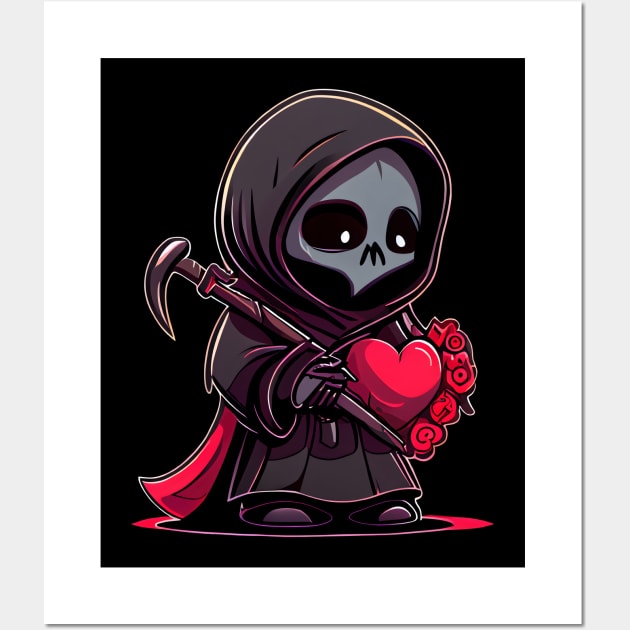 Valentine Grim Reaper Wall Art by pako-valor